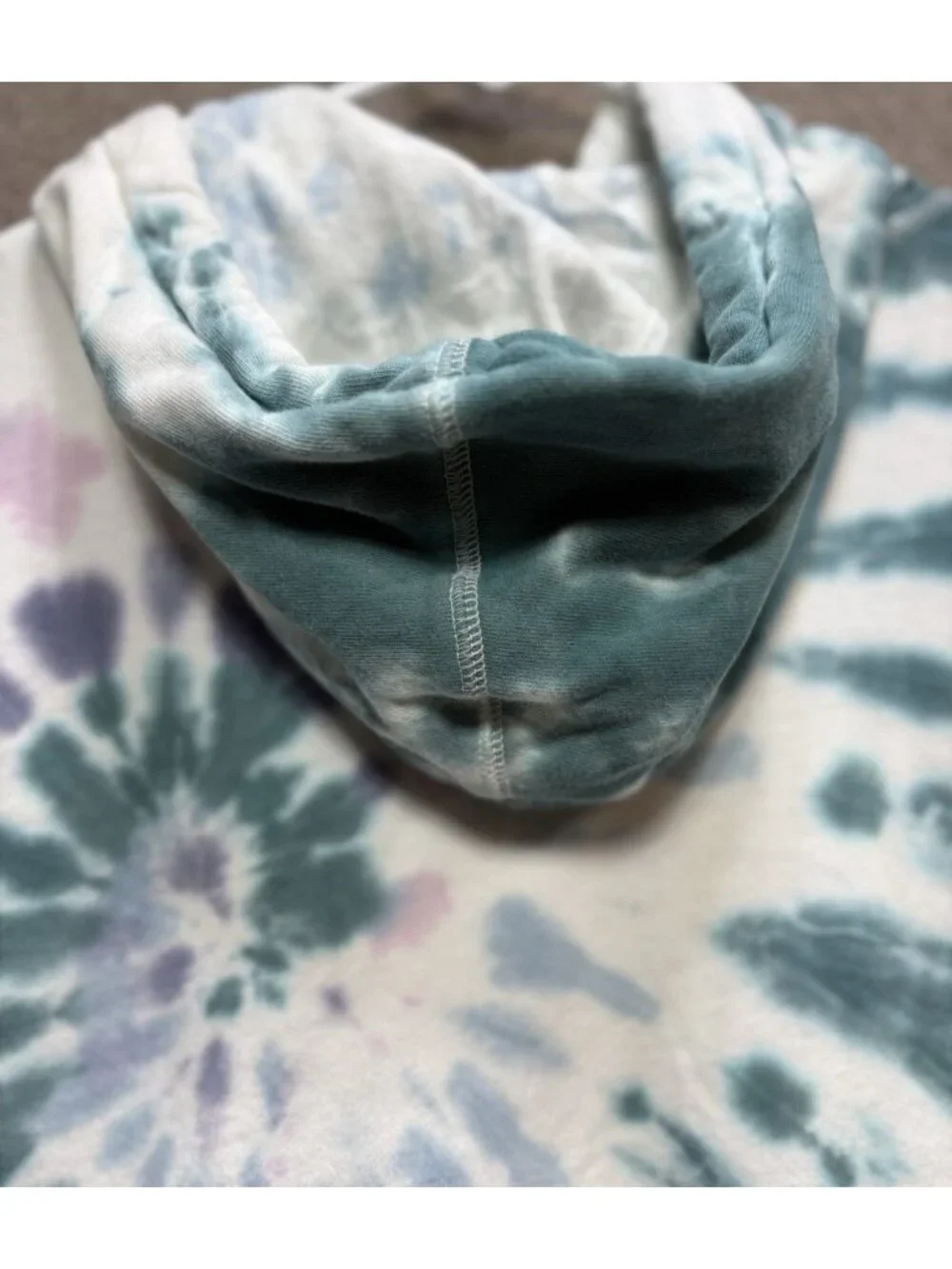Lucky Brand Hoodie Women's Medium Colorful Hippie Pullover Fleece Pocket GUC - Picture 5 of 15